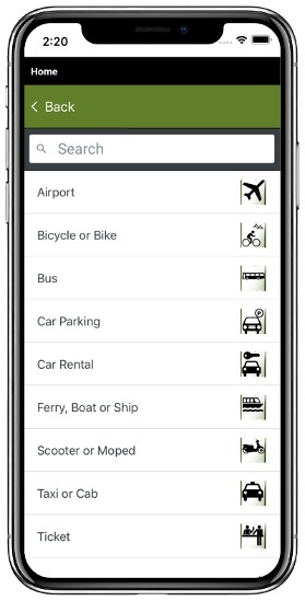 Travel Symbols App Step 2